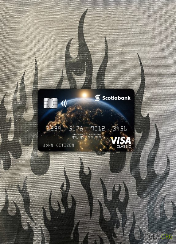 Hong Kong Scotiabank visa carte classique photolook recto